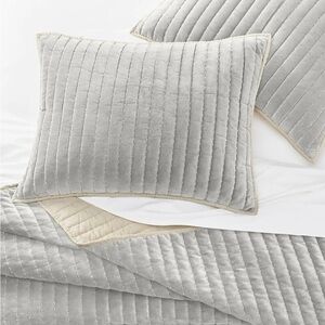 Two (2) OAKE Velvet Standard Shams, New with Tag Retail $170 @ $85/Each